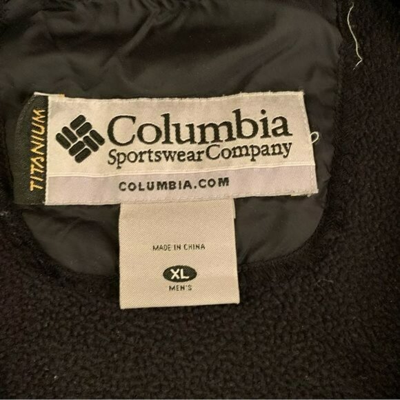 Columbia mens size XL fleece quarter zip pullover jacket in black - Picture 6 of 8